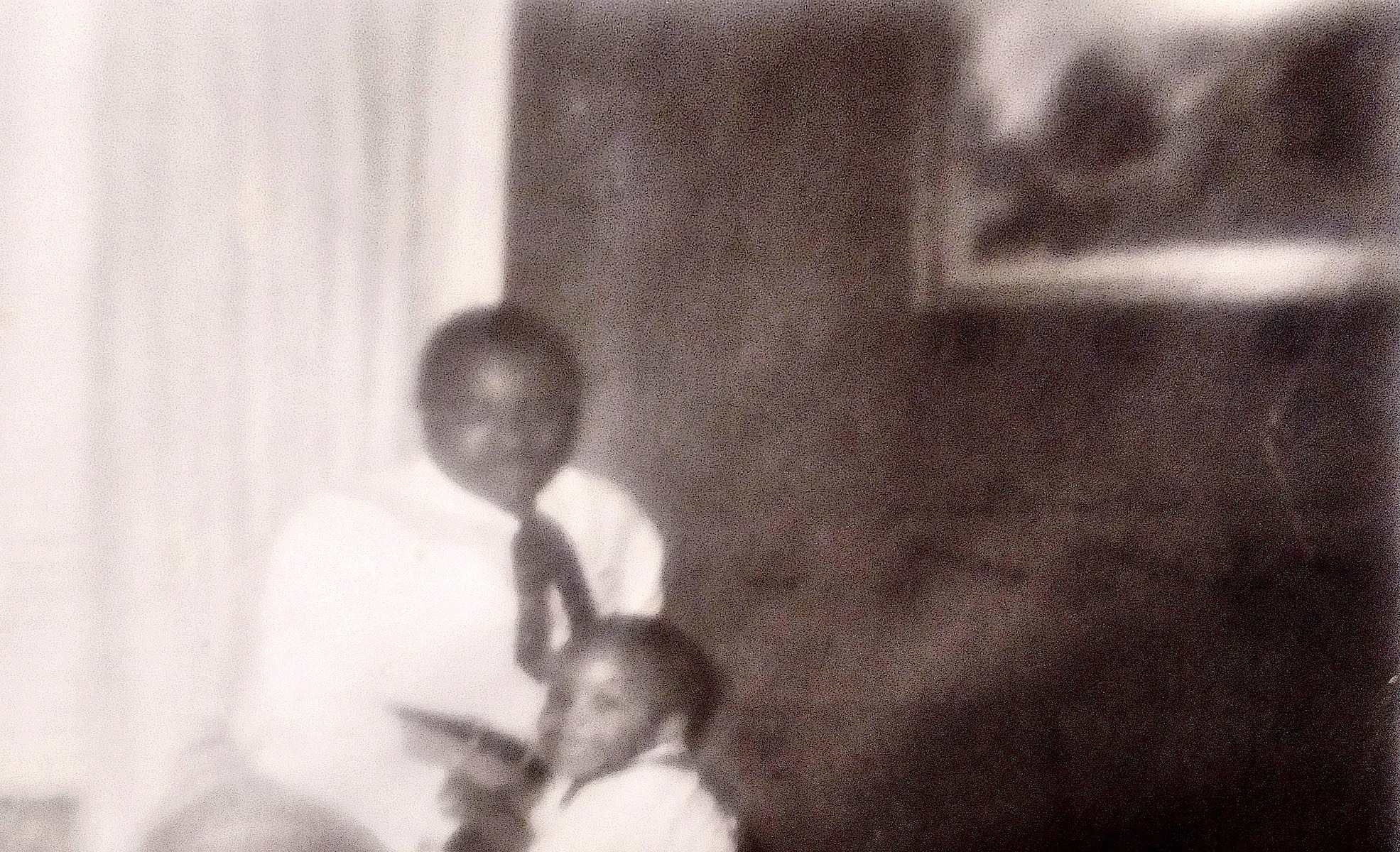 Robert Arrington with his daddy in his Harlem apartment circa 2-3 years old. Photo courtesy of Robert Arrington.