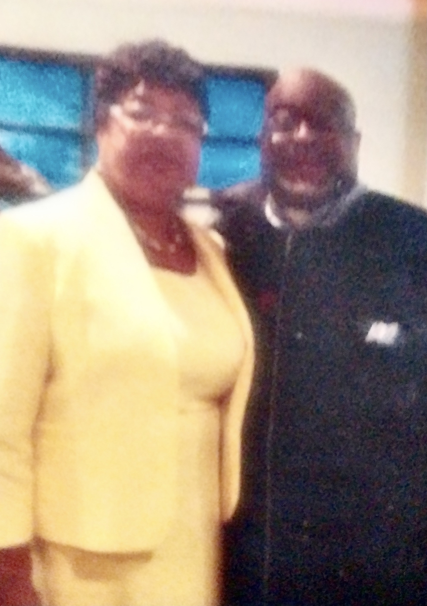 Reverend Robert Arrington with his mother, 2016. Robert shares, “This was a great memory of when my Mom came, visited, and attended my church with me.