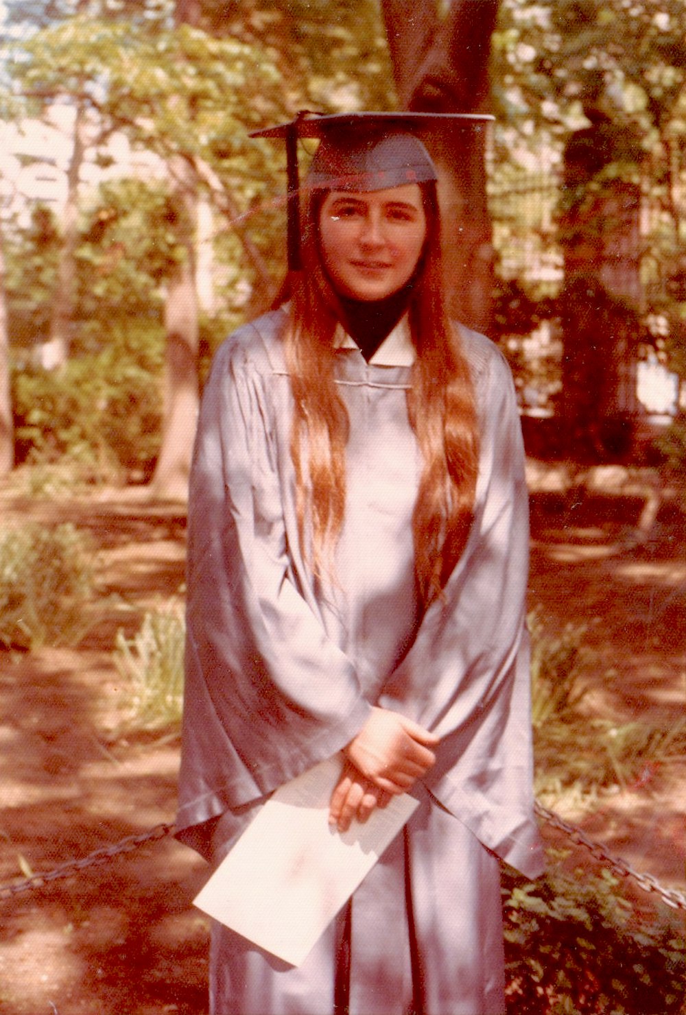 Anne graduating from Barnard College, New York City, NY. Photo courtesy of Anne Charles.