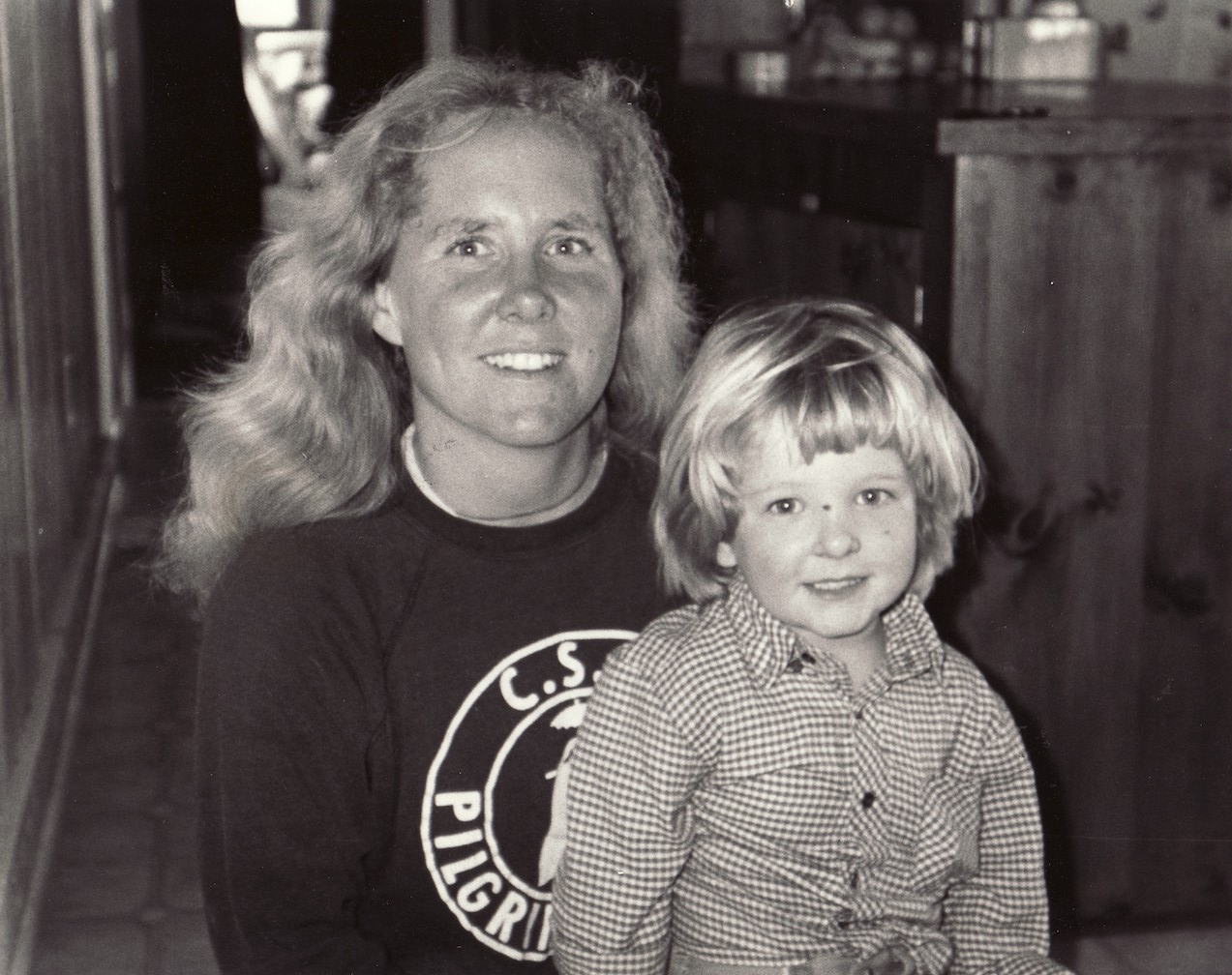 Jennifer Crossen and David Crossen (her son) at their home in Lexington, KY, 1990.