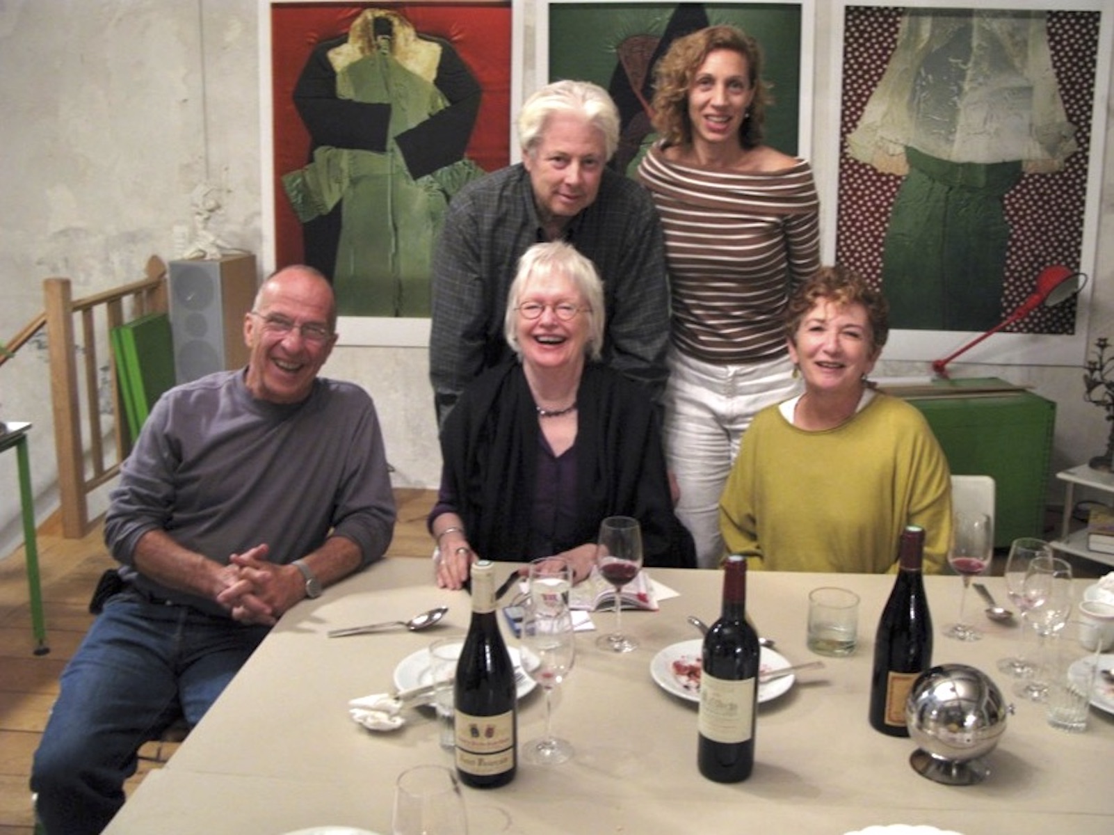 Susan with friends, Paris, France. Photo courtesy of Susan Griffin.