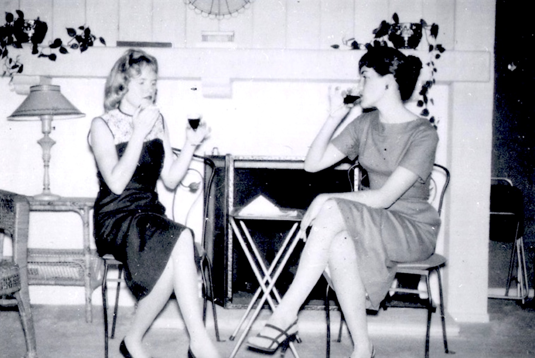 Susan Griffin (age 17) during her first year of college with Roxanne Sophisicates. Photo courtesy of Susan Griffin.