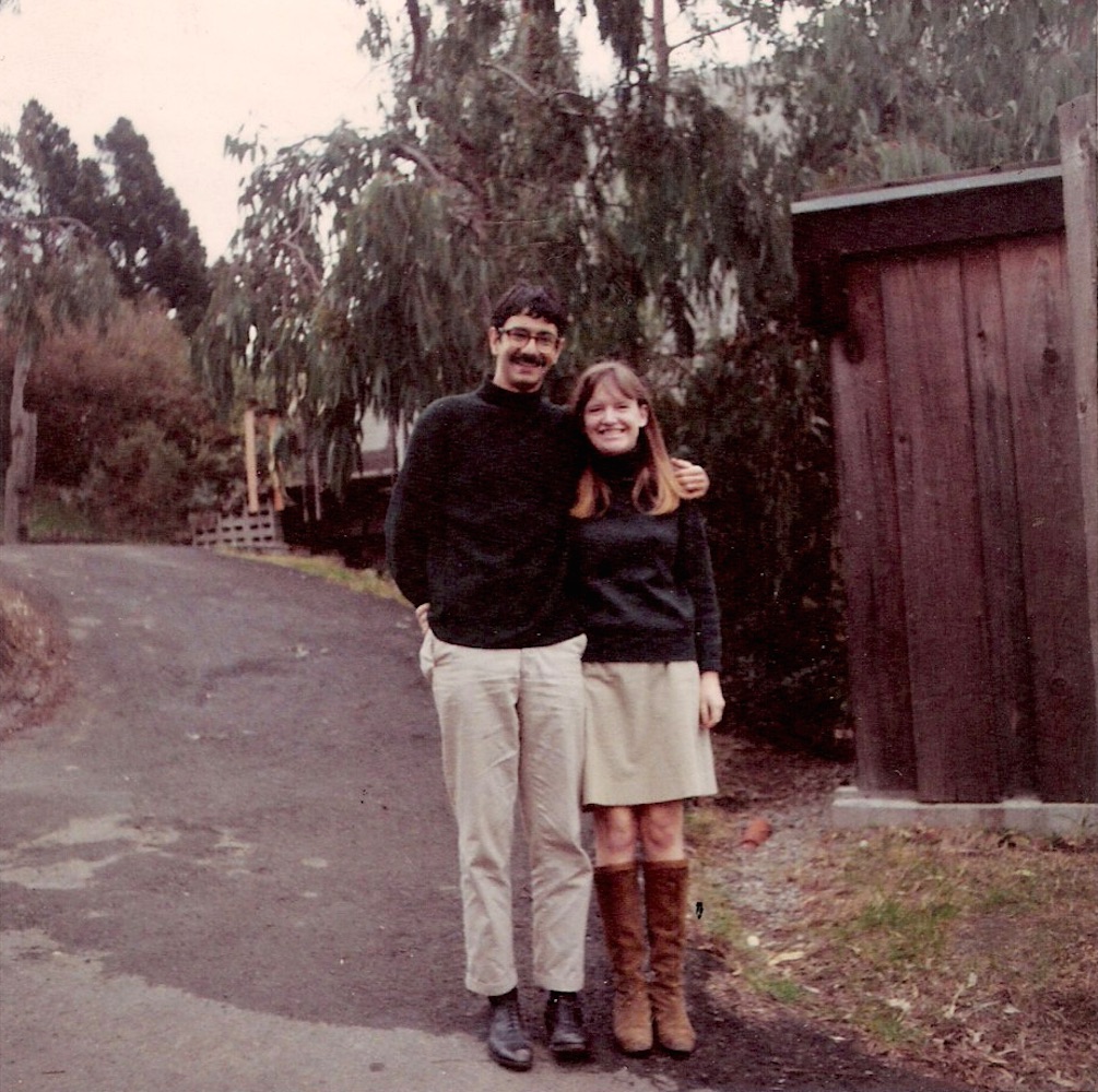 Susan and her husband John as newlyweds, 1966. Photo courtesy of Susan Griffin.
