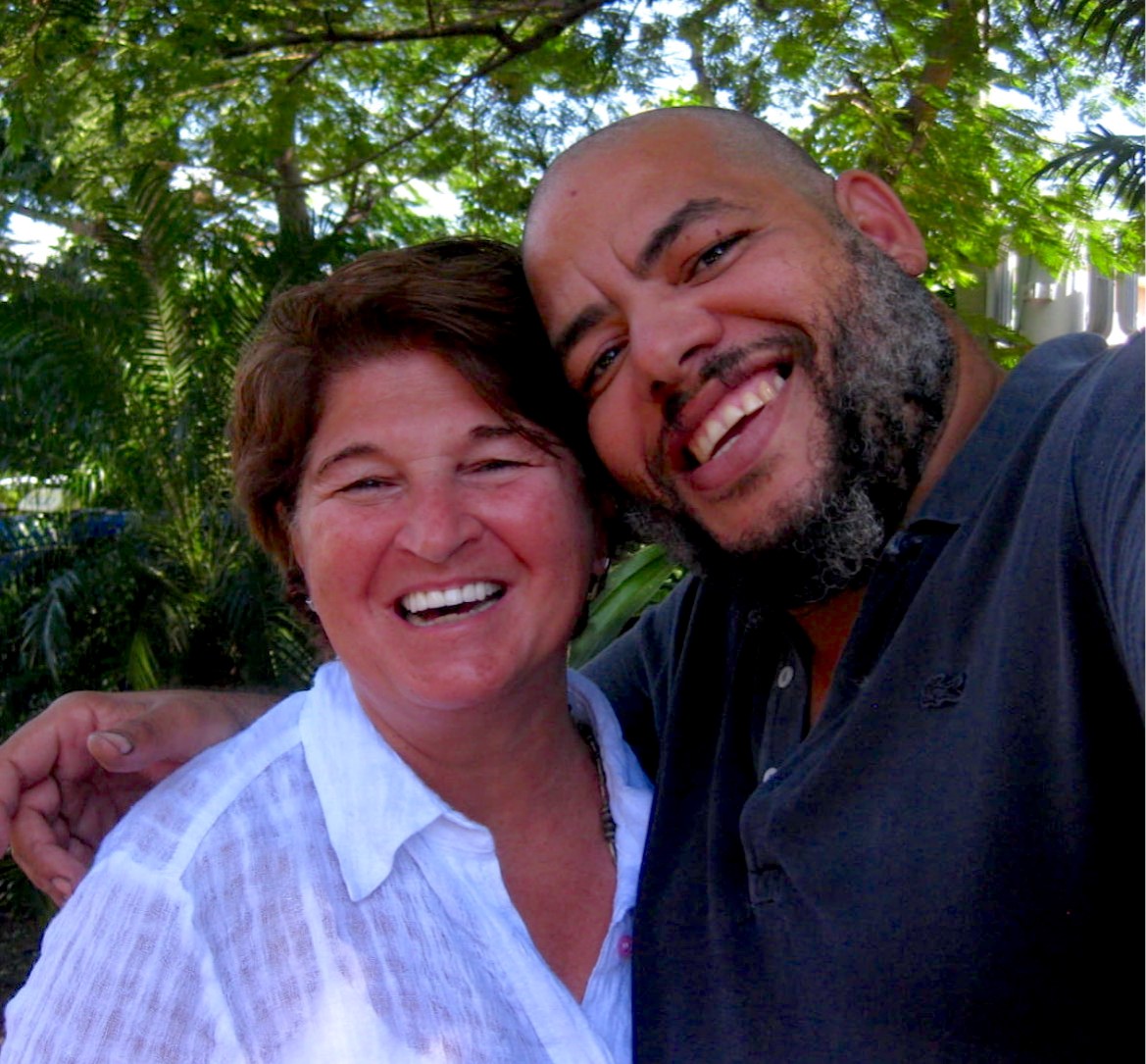Michela Girffo and Cuba’s most famous artist KCHO in Havana, Cuba, 2013. Photo courtesy of Michela Griffo.
