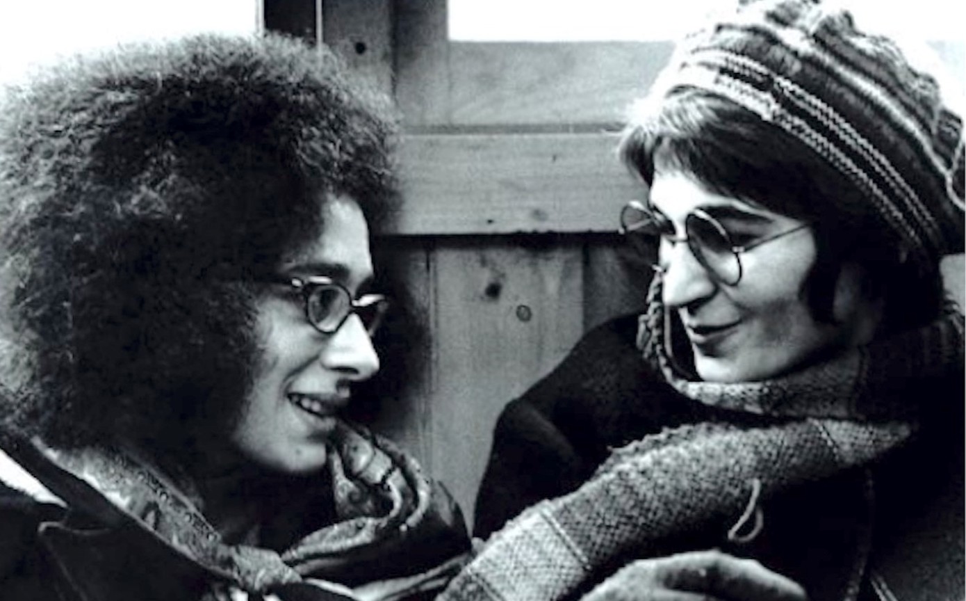Flavia Rando and Michela Griffo, 1970. Michela shares, “We were the two Italians the Radicalesbians asked to picket the Mafia-run lesbian bars. Because we both spoke the language, we were chosen to leaflet, yell in Italian, and run down the street.” Photo courtesy of Michela Griffo.