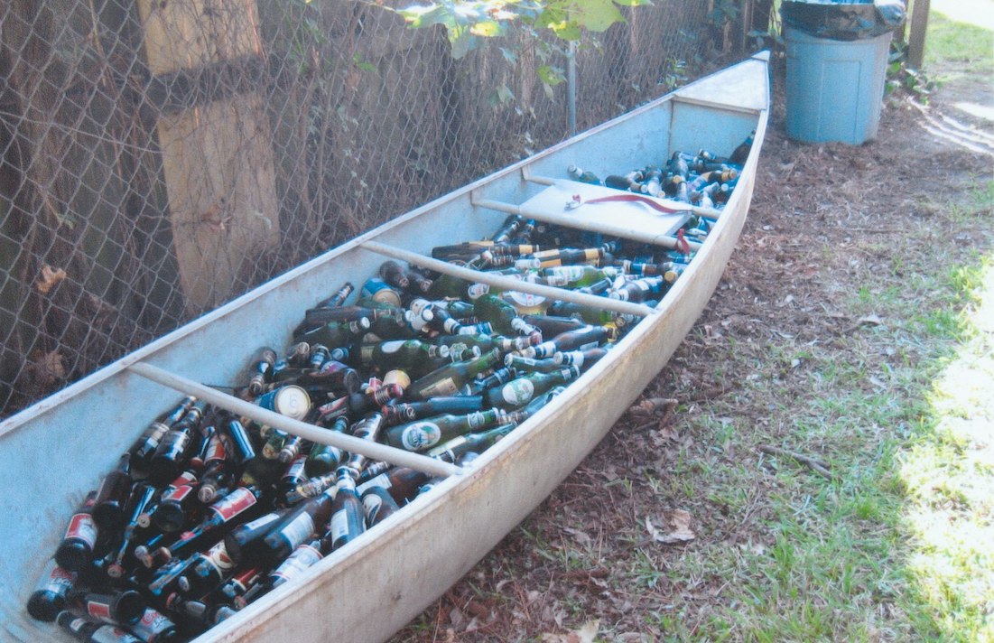 Getting the canoe ready for the Libra Party, #31 out of 40, Mobile, AL. Photo courtesy of Kathie Hiers.