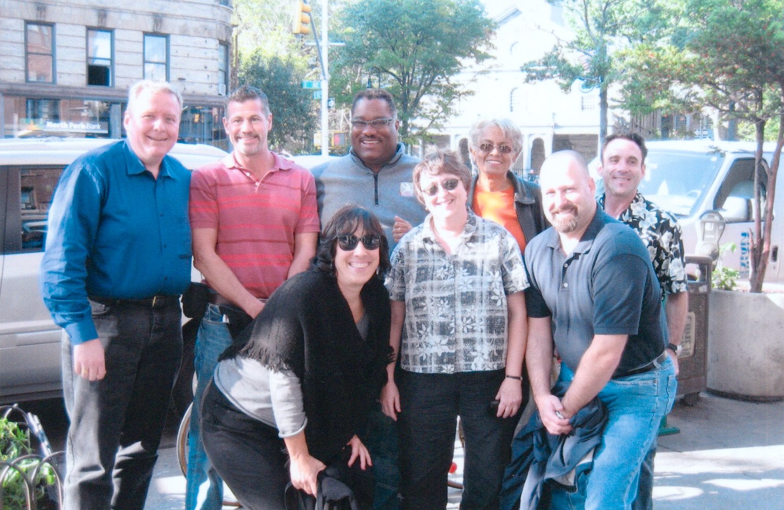 Kathie Hiers and the National AIDS Housing Coalition in New York, NY, 2005. Photo courtesy of Kathie Hiers.