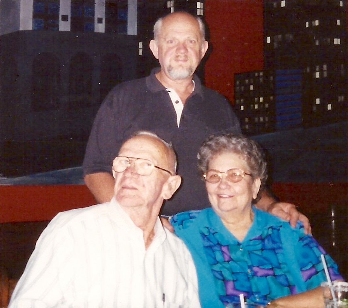 Jack with his parents “Mama Jack” and “Papa Jack”. Photo courtesy of Jack Myers.
