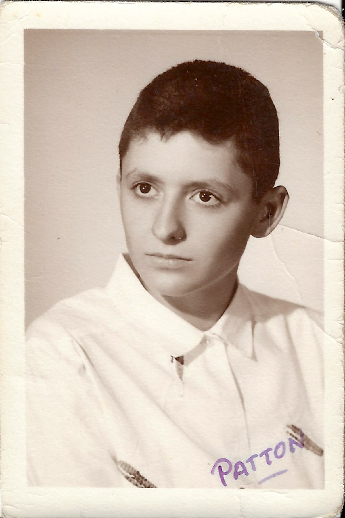 A yearbook portrait of Jude during his senior year of high school, 1958. Photo courtesy of Jude Patton.