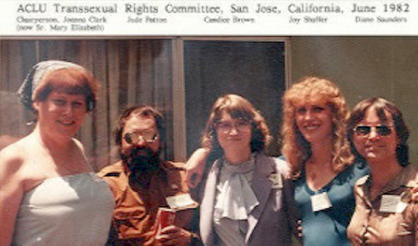 Jude Patton participating in the ACLU Transsexual Rights Committee,1982. Photo courtesy of Jude Patton.