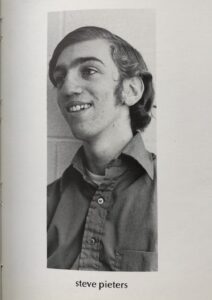 Steve Pieter’s graduation photo in the 1970 yearbook of Phillips Academy Andover.