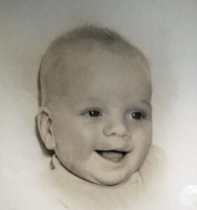 Baby photo of Steve Pieters, 1952.