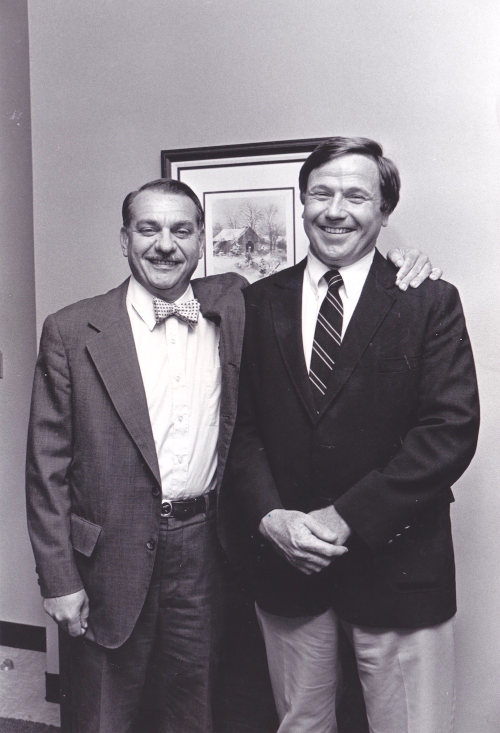 Dean K.C. Potter with Associate Dean Stephen A. Caldwell, Nashville, TN, 1980.