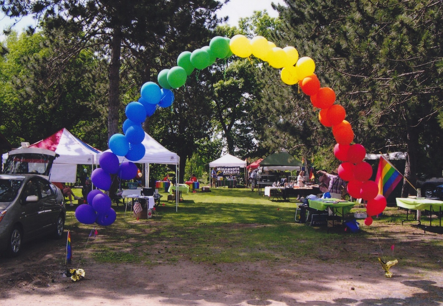 Don Quaintance at East Central MN Pride at Voyageur Park, Pine City, MN, 2012. Photo courtesy of Don Quaintance. 