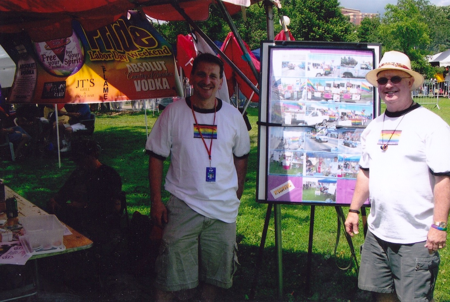 Don Quaintance and Jeff at East Central Pride in the Park, St. Paul, MN, 2008. Photo courtesy of Don Quaintance. 