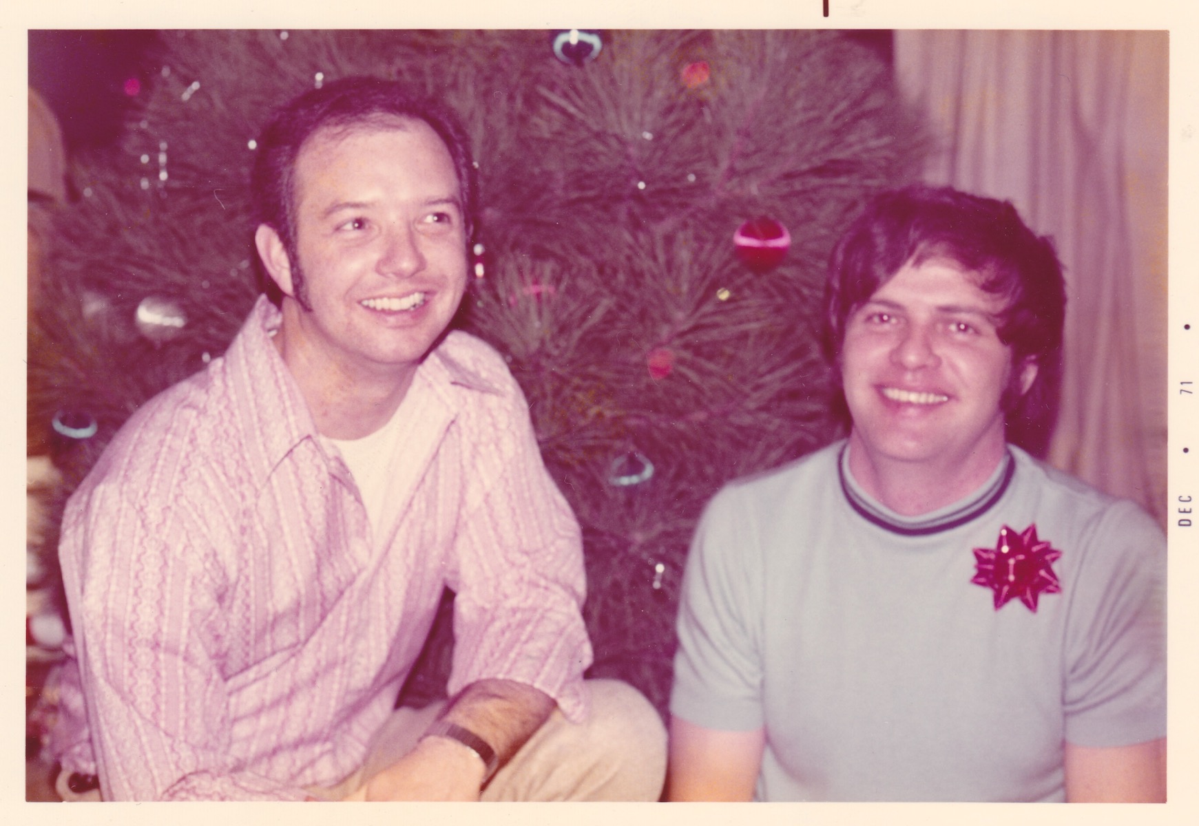 Don Quaintance and his first partner Bob, 1971. Photo courtesy of Don Quaintance. 