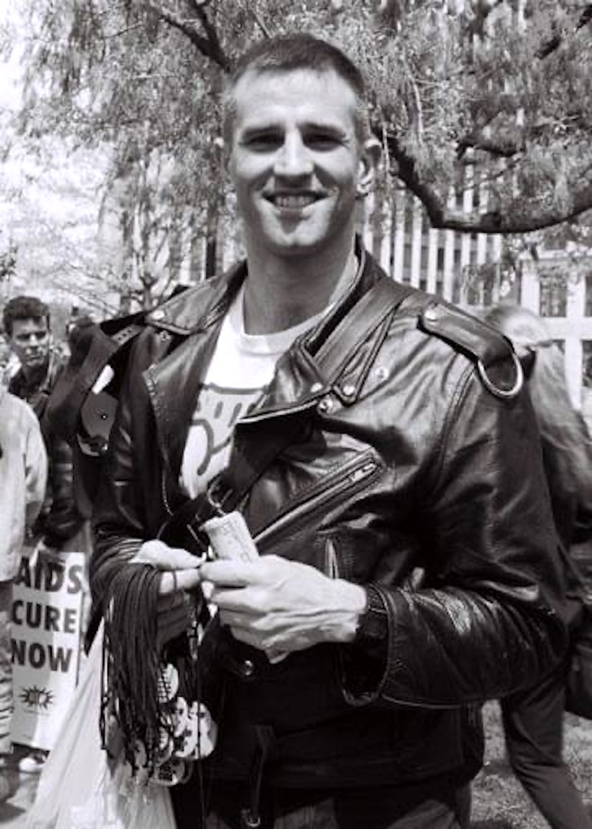Eric Sawyer at the Second March on Washington, 1988, Washington, DC. Photo courtesy of Eric Sawyer.