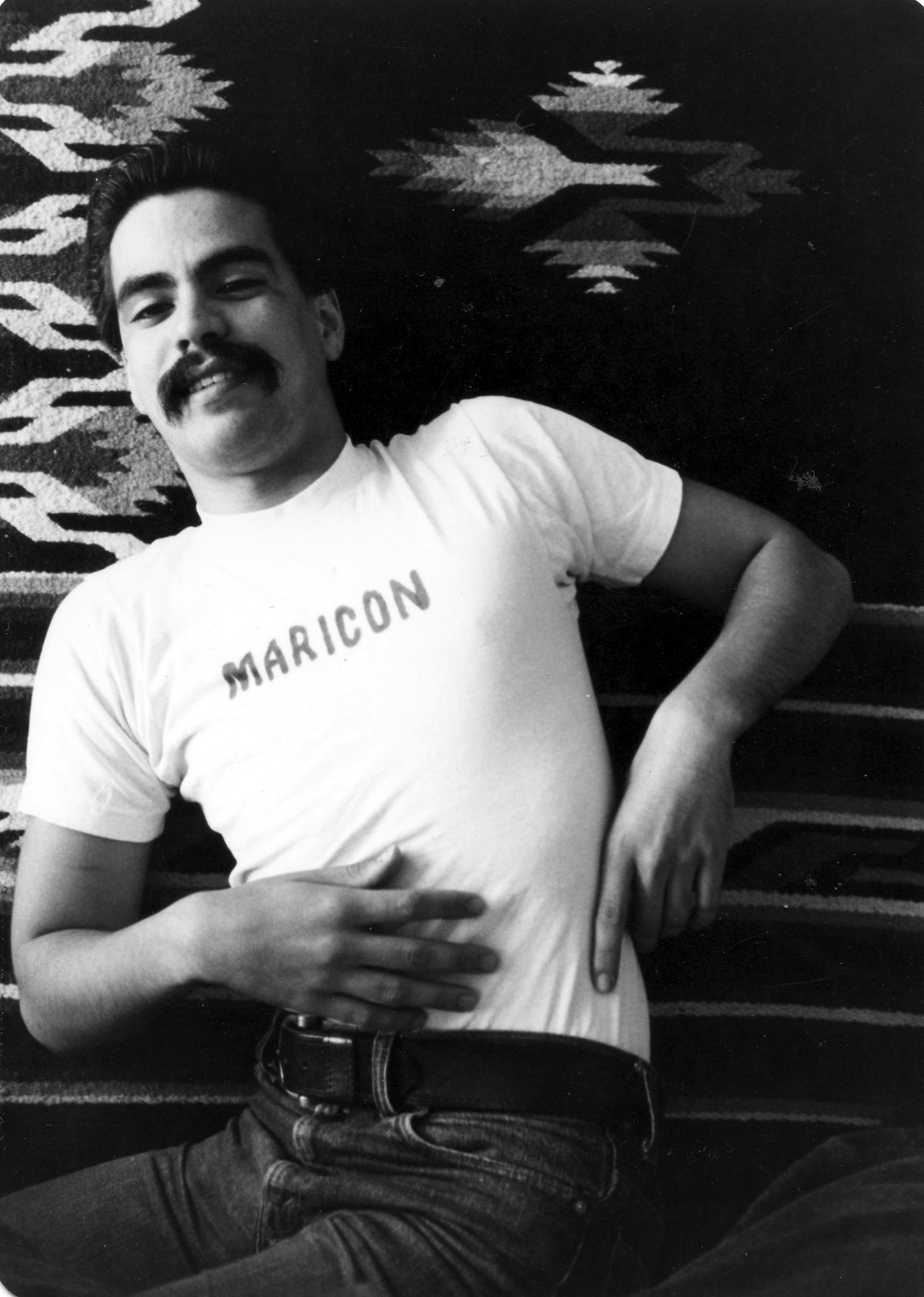 Joey Terrill as part of the Maricon Series, 1977. Photo credit: Teddy Sandoval.
