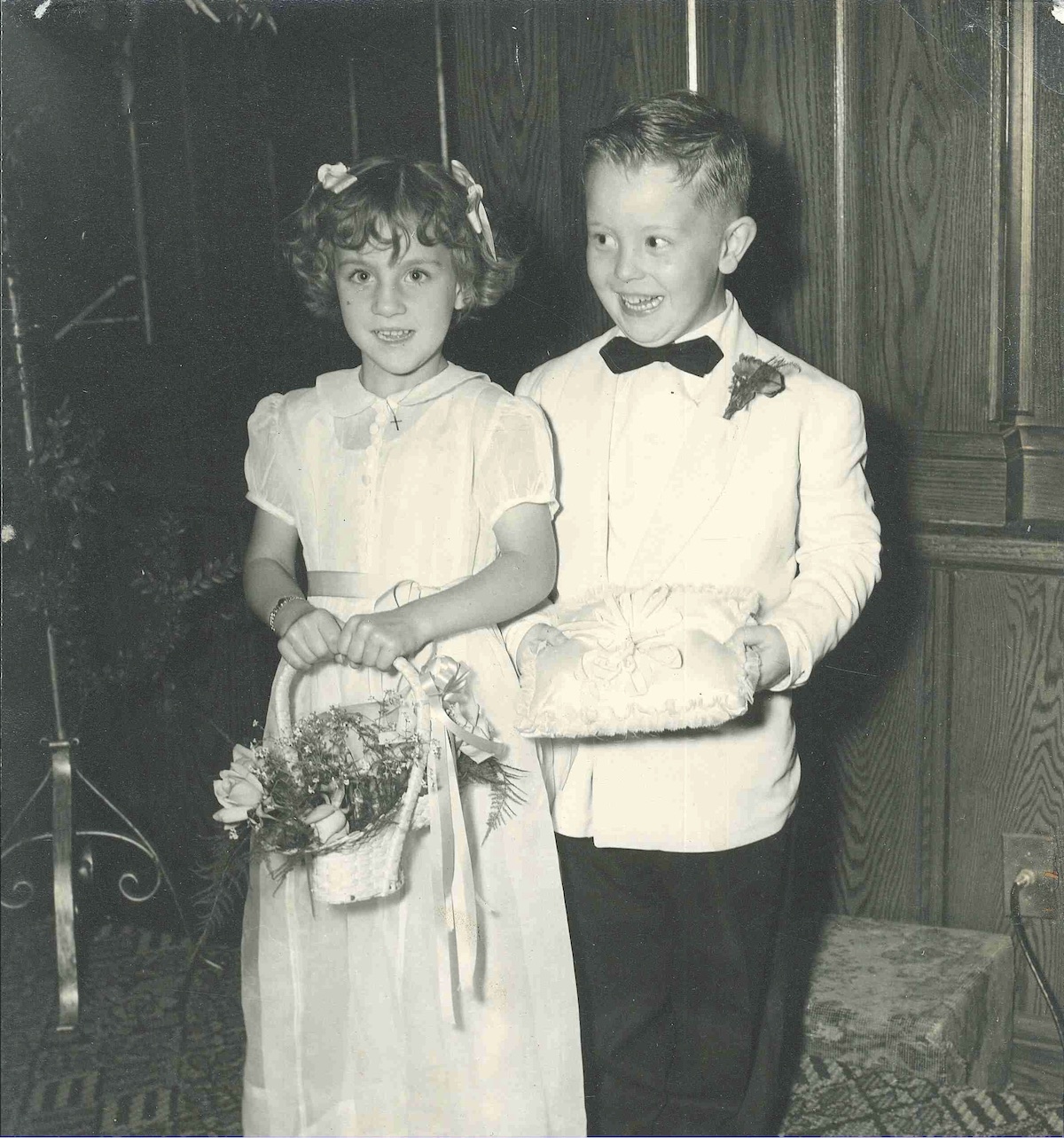 Jean-Nickolaus, age 4, as the ring bearer for a friend of the family’s wedding. Photo courtesy of Jean Tretter.