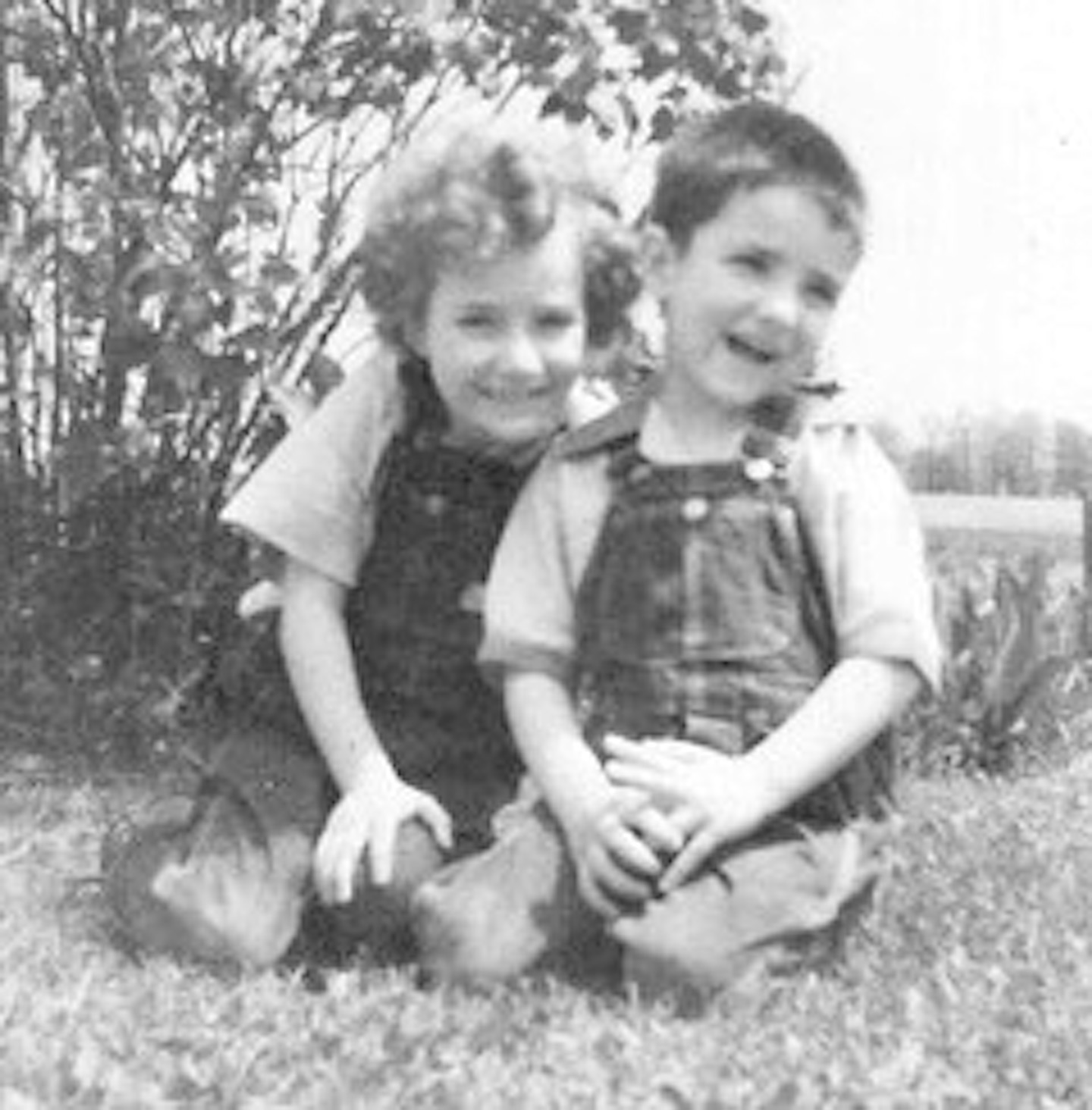 Ron (age 3) and his sister in Logansport, Indiana, 1951. 