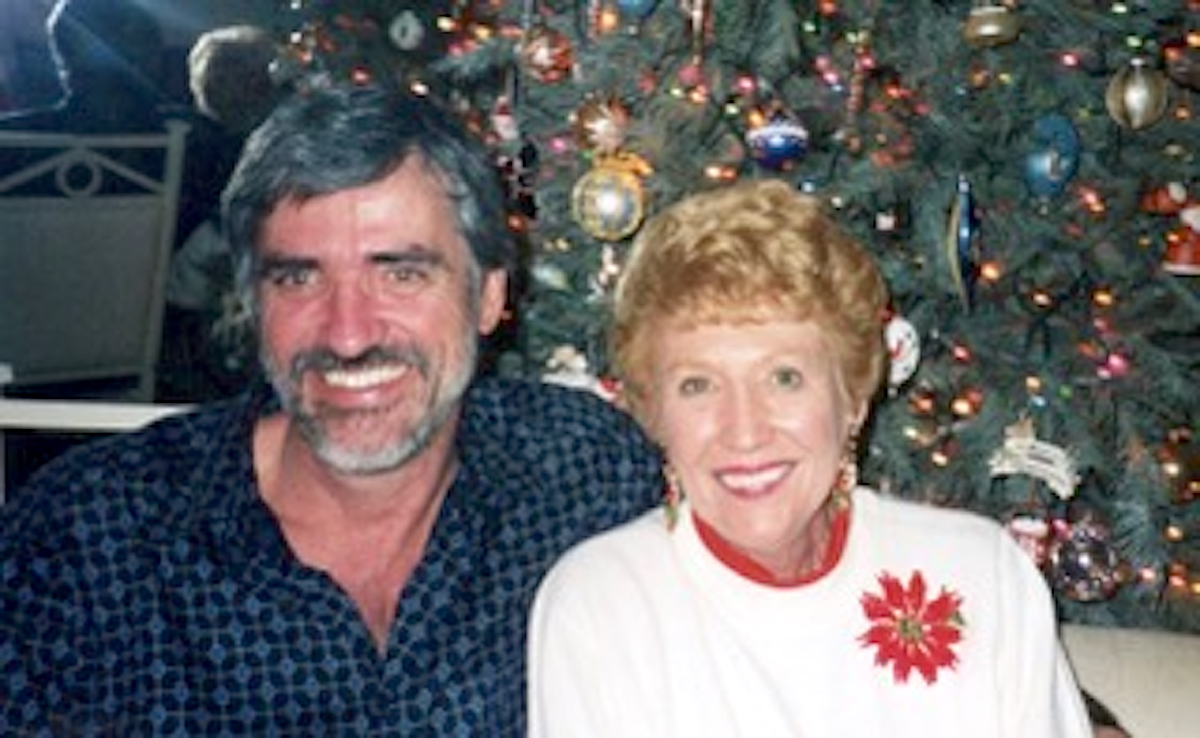 Ron Vanscoyk with his mother on Christmas.