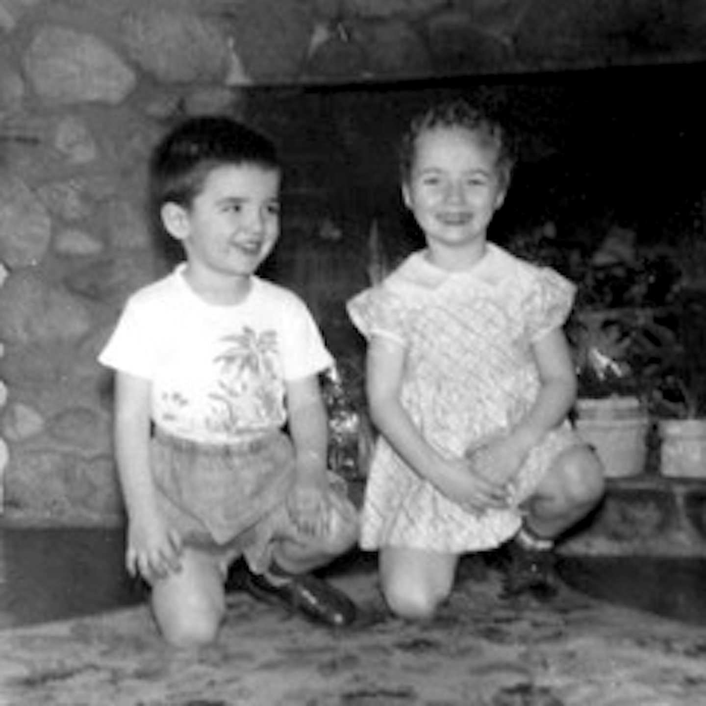 Ron (age 3) and his sister in Logansport, Indiana, 1951.