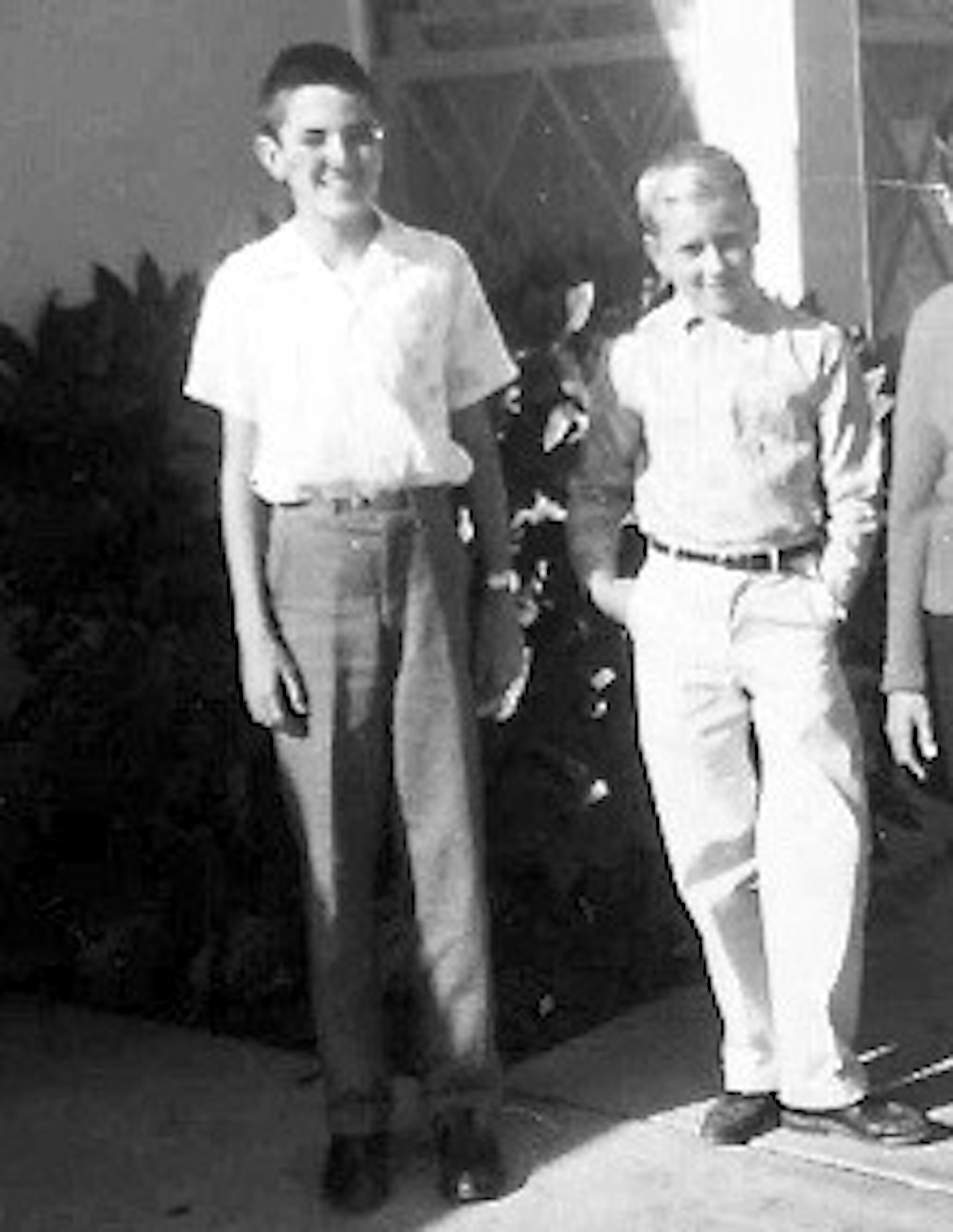 Ron (age 12) with David, 1961.	