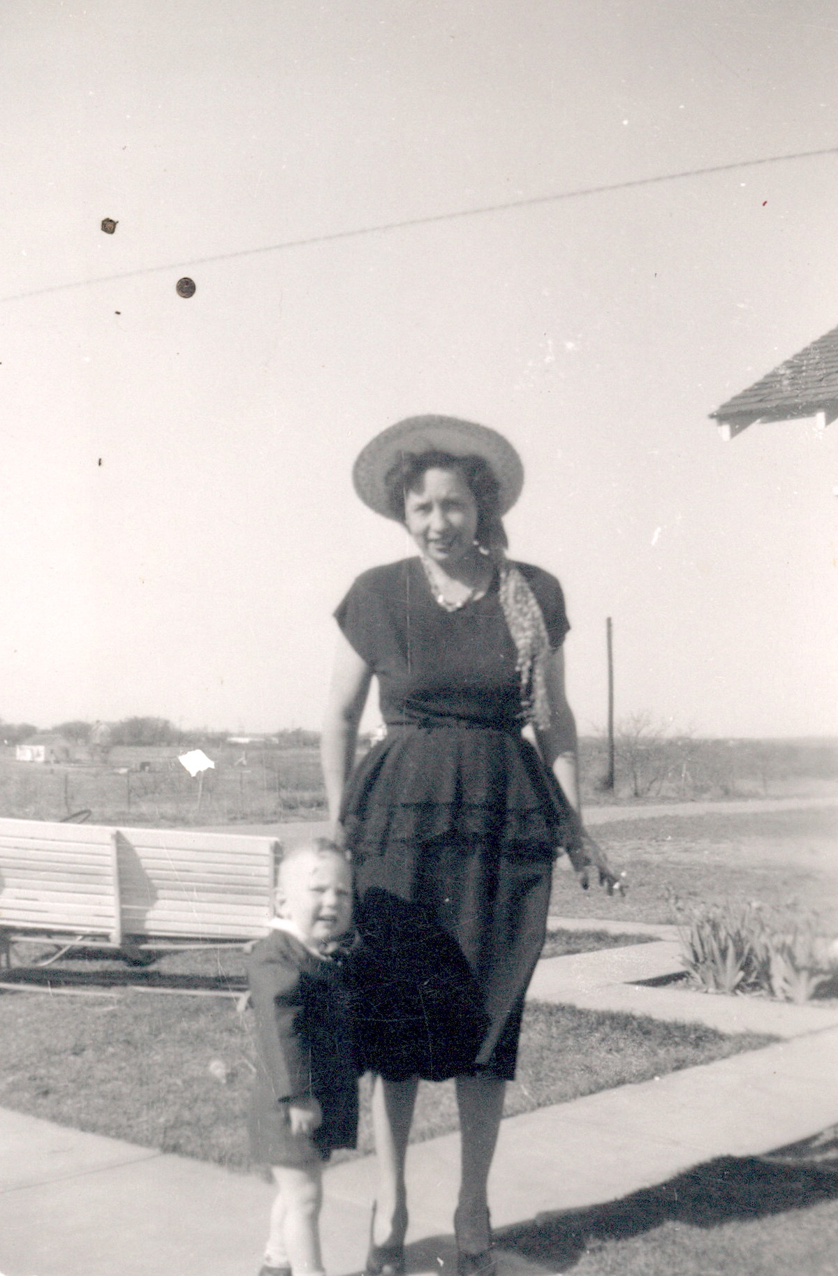 William and his mother Mildred Waybourn in Matador, TX, circa 1949. Photo courtesy of William Waybourn.