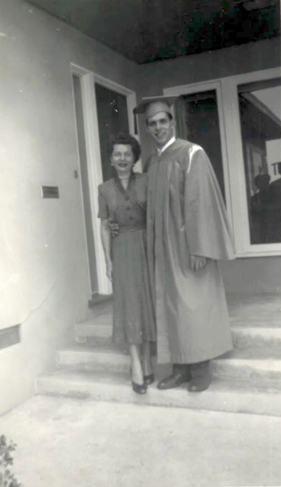 Chuck Williams and his mother when he graduated from high school. 