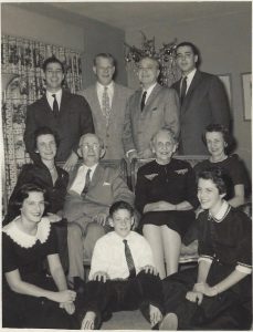 Al Baum and his mother's family, circa 1957.