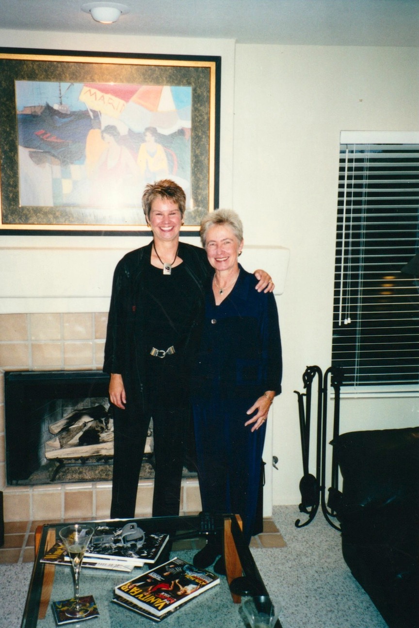 Amy Ross and her partner Connie Hammen. Amy shares, “Connie is a world-renowned professor of psychology at UCLA. We will celebrate 30 years together in July, 2020.”