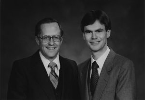 WordPerfect founders Alan Conway Ashton and Bruce Bastian in 1958.
