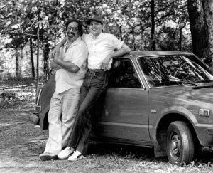 Charles Silverstein and William Bory at their house in Napanoch, NY, circa 1985.