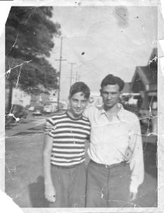 Charles Silverstein (age 10) with his brother in Los Angeles, CA.