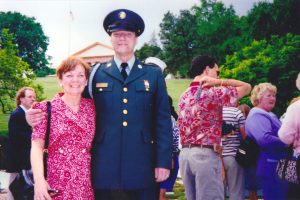 Cliff Arnesen with Claudia Van Putten, his partner of 26 years, visiting the President John F. Kennedy Gravesite at Arlington National Cemetery, Arlington County, VA.