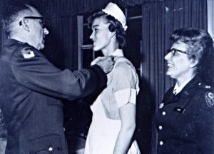 Grethe Cammermeyer is commissioned 2nd Lieutenant, December 1962.
