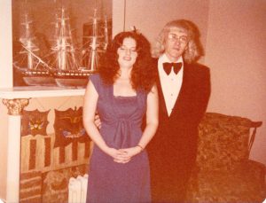 Charles Little with Martha dressed for the Mardi Gras Ball, 1978.