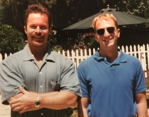 GeoCities Co-Founders John Rezner and David Bohnett (right), late 1990s, Los Angeles, CA.