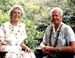 The McEwans (David’s parents) at the Queen Emma Summer Palace in Hawaii, 1999. Photo credit: David McEwan. Photo courtesy of David McEwan.