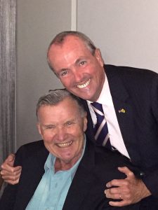David Mixner and Governor Phil Murphy of New Jersey, 2018. Photo courtesy of David Mixner. 

