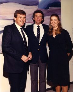 David McEwan, Senator Gary Hart, and his sister Patsy McEwan. David served as Co-Chair of Hart’s 1984 presidential campaign. Photo courtesy of David Mixner.