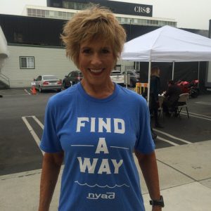 Diana Nyad on the lot at Dancing with the Stars, 2014. Courtesy of Diana Nyad.