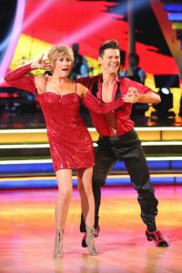 Diana Nyad appeared on the 18th season of Dancing with the Stars with professional dancer Henry Byalikov, 2014. Courtesy of Diana Nyad.