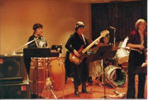 Diane on bass, 1984.