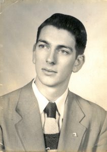 Dick Leitsch, graduation photo, Flaget High School, circa 1953, Louisville, KY.