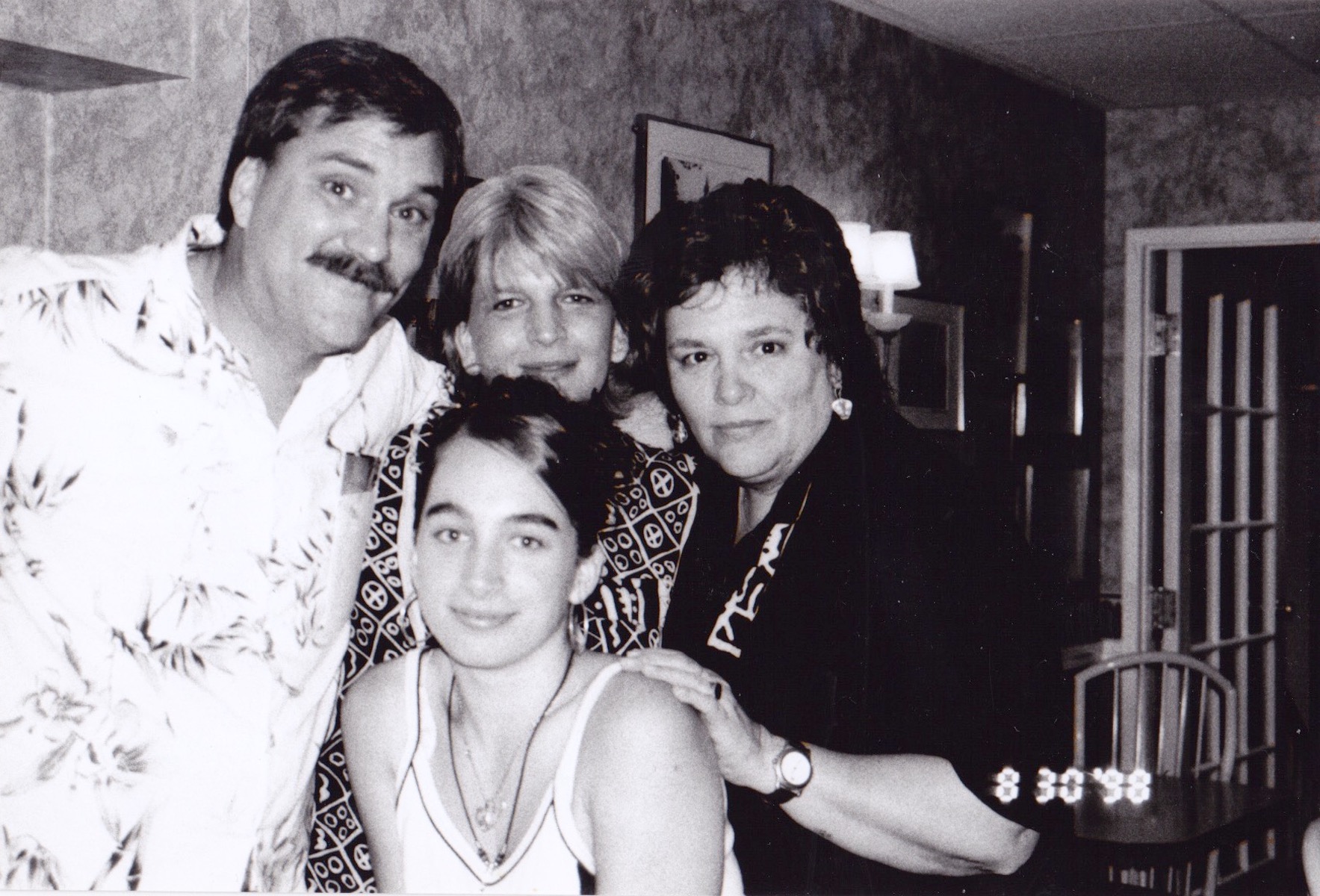 Donna Red Wing, her twin brother David, her stepsister Judy, and her niece.