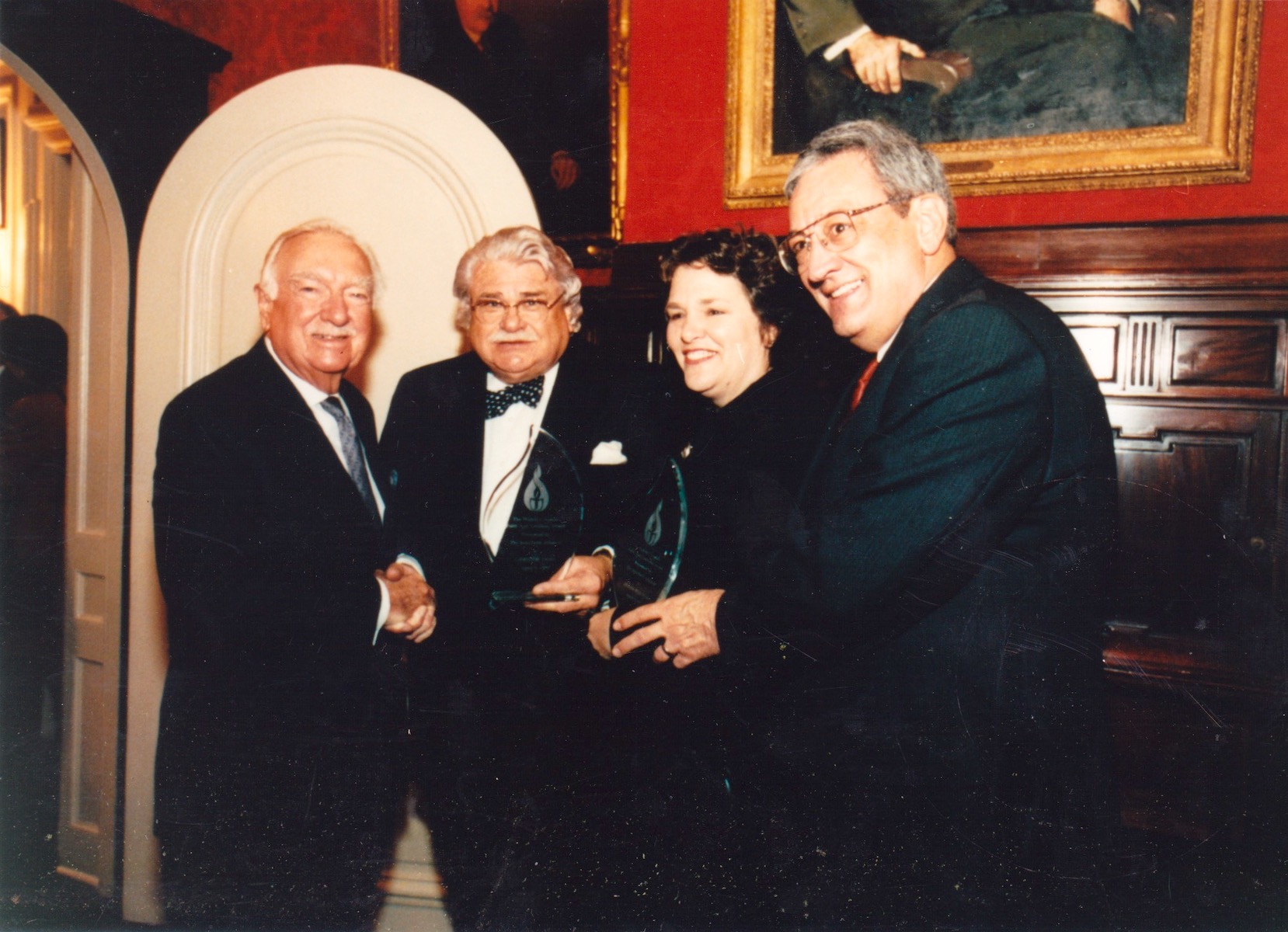 Donna receiving the Walter Cronkite “Faith & Freedom” Award, 1999, New York City, NY.
