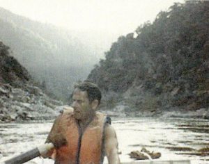 Eric served as a river-rafting guide on the Rogue River, Oregon, circa 1970.