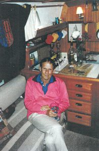 Eric on his 36’ boat, Monterey Harbor, Summer 1992.