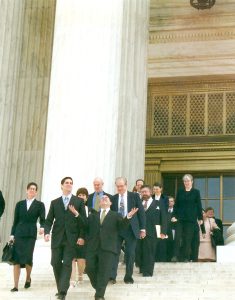 Evan Wolfson argues before the Supreme Court in the landmark case Boy Scouts of America v. James Dale, April 26, 2000.